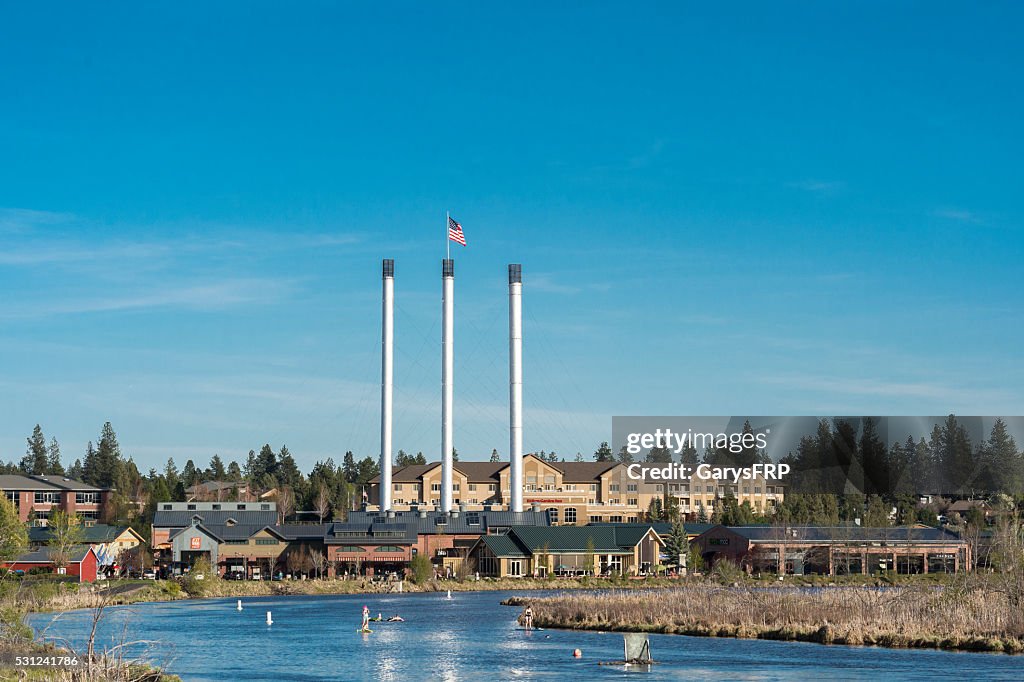 Bend Oregon Old Mill District by Deschutes River