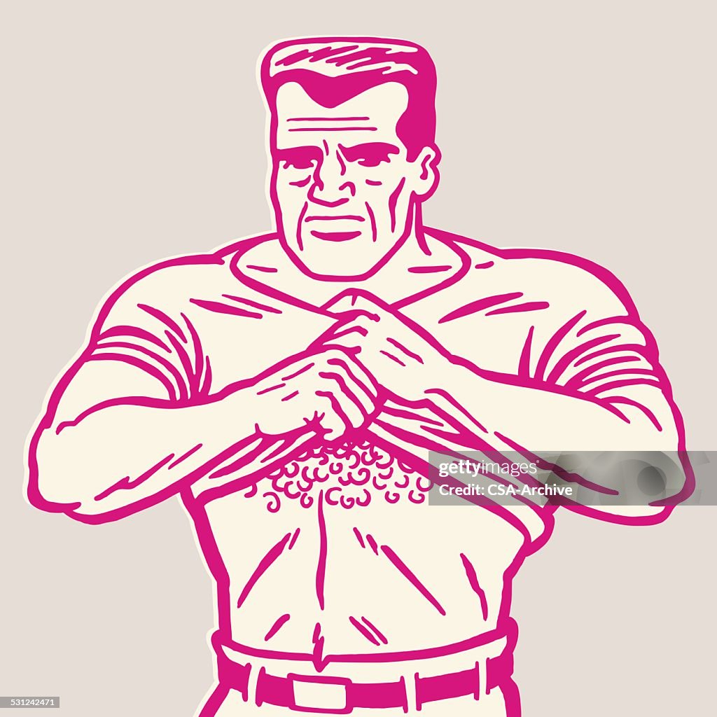 Muscle Man Taking Off His Shirt High-Res Vector Graphic - Getty Images