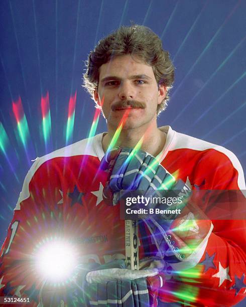 Mike Gartner of the Washington Capitals poses for a portrait in April, 1981.