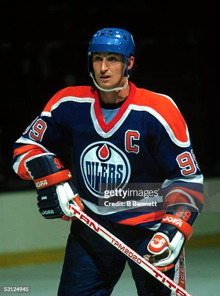 Wayne Gretzky with Edmonton.