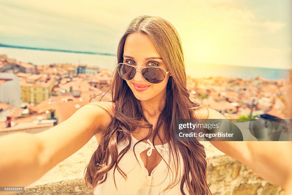 Selfie at the beach