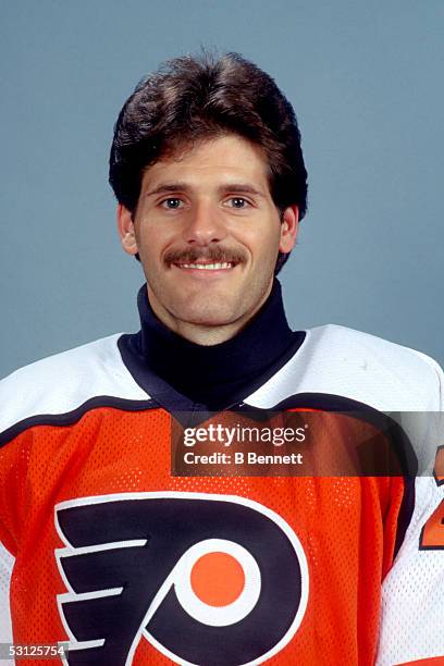 Player Ron Hextall of the Philadelphia Flyers And Player Ron Hextall.