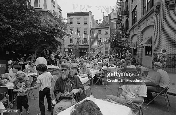 Street party in New York City, circa 1976.