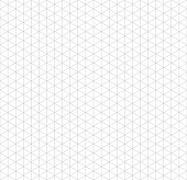 Gray isometric grid with vertical guideline on white