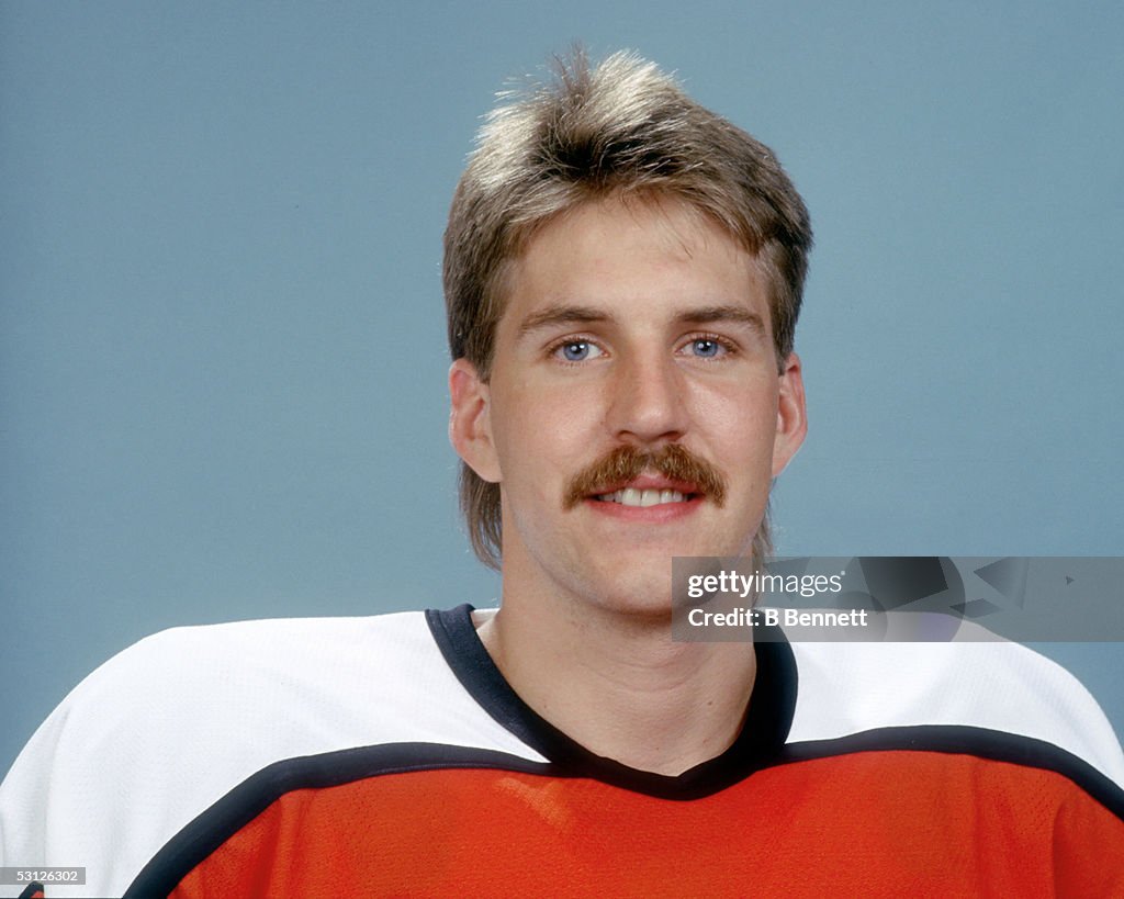 Player Ken Wregget of the Philadelphia Flyers...