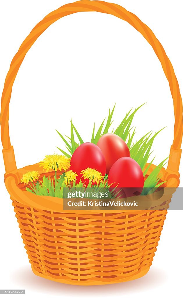 Canasta con huevos