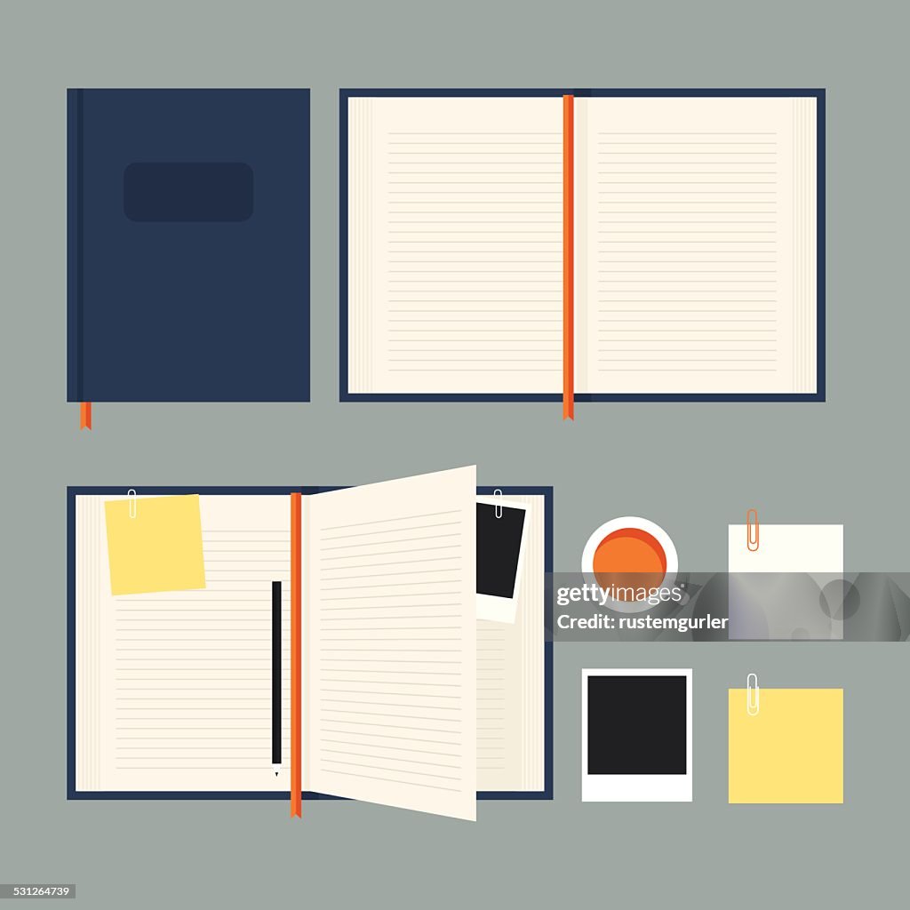 Flat notebook set