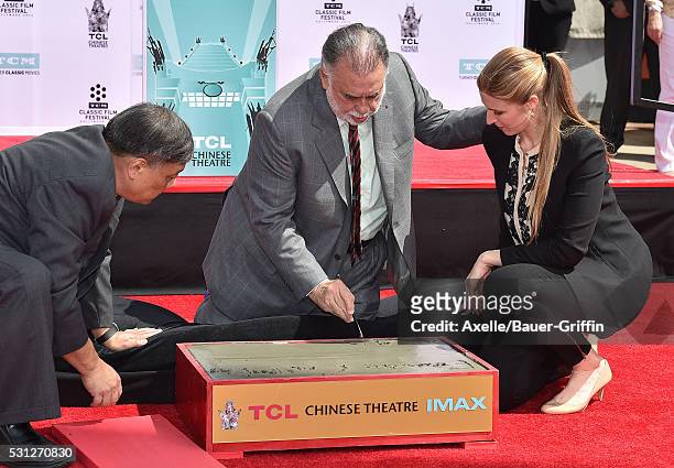 Director Francis Ford Coppola is honored with Hand and Footprint Ceremony at TCL Chinese Theatre IMAX on April 29, 2016 in Hollywood, California.