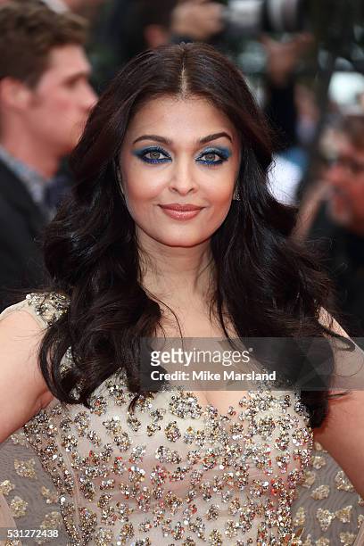 Aishwarya Rai attends the screening of 'Slack Bay ' at the annual 69th Cannes Film Festival at Palais des Festivals on May 13, 2016 in Cannes, France