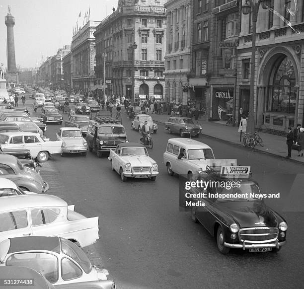 Connell St during a bus strike, circa 1962. . .