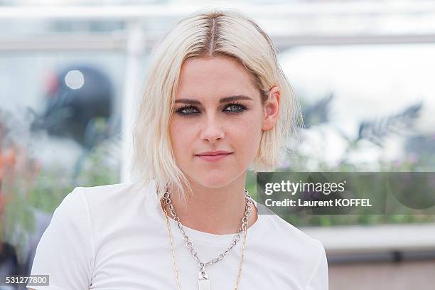 Actress Kristen Stewart attends the 'Cafe Society' Photocall during the 69th Annual Cannes Film Festival on May 11, 2016 in Cannes, France.