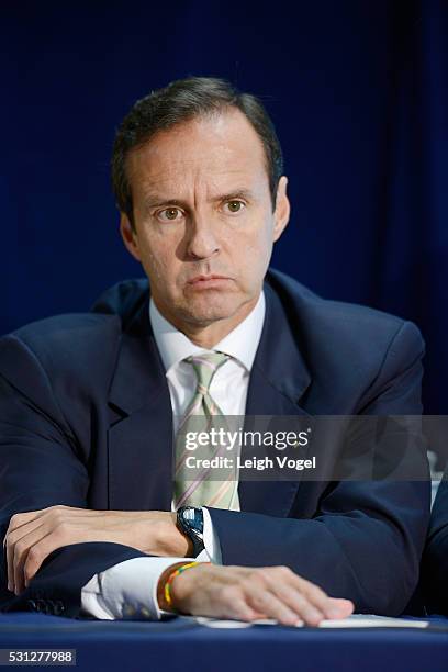 Former President, Plurinational State of Bolivia Jorge Quiroga speaks on stage during Concordia The Americas, a high-level Summit on the Americas...