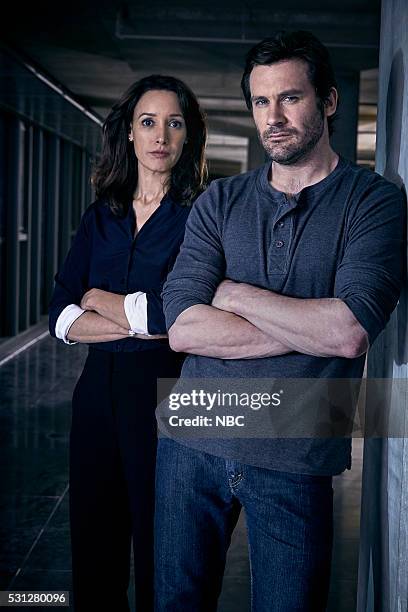 Pictured: Jennifer Beals as Christina Hart, Clive Standen as Bryan Mills --