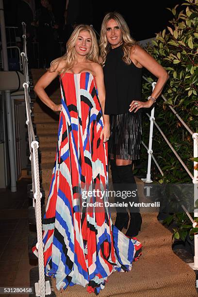 Hofit Golan and Tiziana Rocca attend The Hollywood Foreign Press Association Honour Filmaid International party during The 69th Annual Cannes Film...