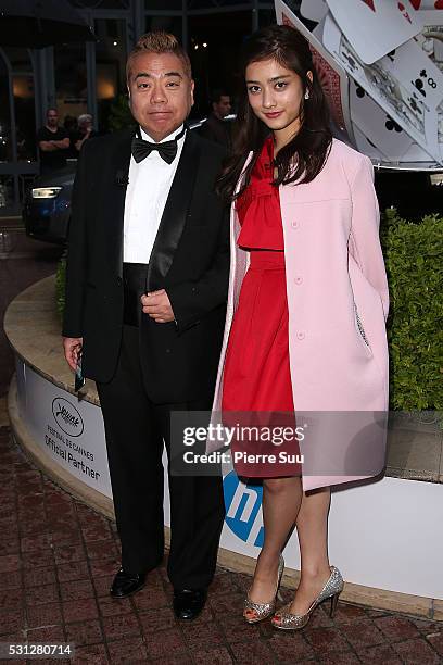 Japanese Comic Tetsuro Degawa poses at the Majestic Hotel during the 69th Annual Film Festival on May 13, 2016 in Cannes, .