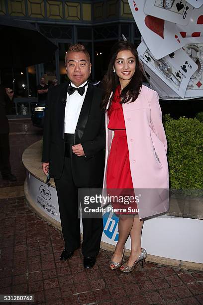 Japanese Comic Tetsuro Degawa poses at the Majestic Hotel during the 69th Annual Film Festival on May 13, 2016 in Cannes, .