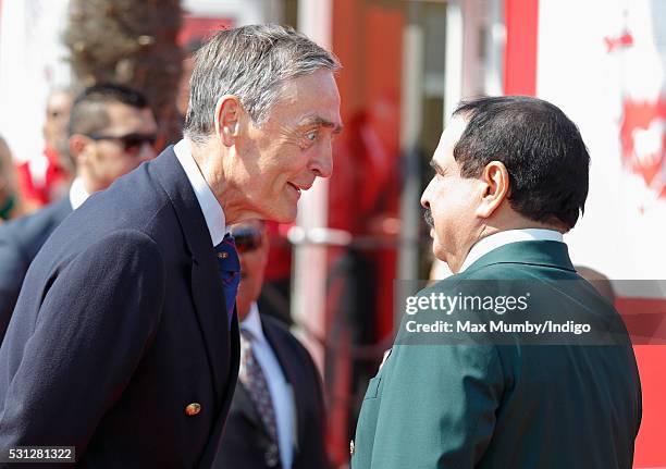 Gerald Grosvenor, Duke of Westminster and King Hamad bin Isa Al Khalifa of Bahrain attend the Royal Windsor Endurance Event on day 3 of the Royal...