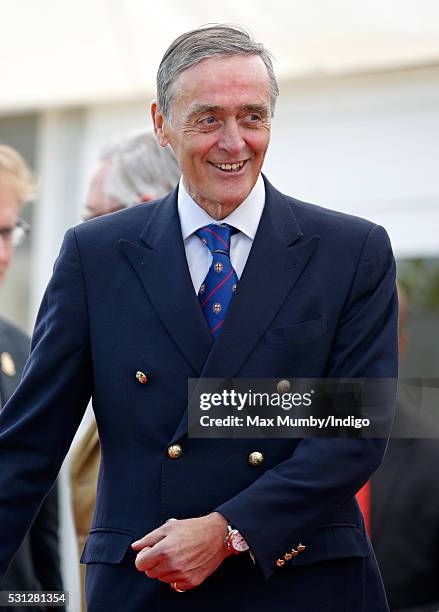 Gerald Grosvenor, Duke of Westminster attends the Royal Windsor Endurance Event on day 3 of the Royal Windsor Horse Show in Windsor Great Park on May...