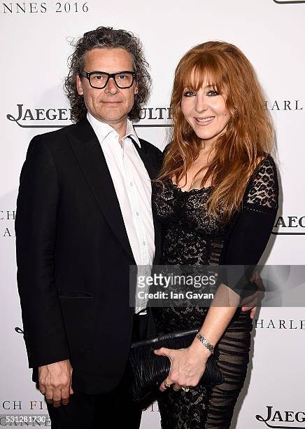 George Waud and Charlotte Tilbury attend as Charles Finch hosts the 8th Annual Filmmakers Dinner with Jaeger-LeCoultre at Hotel du Cap-Eden-Roc on...