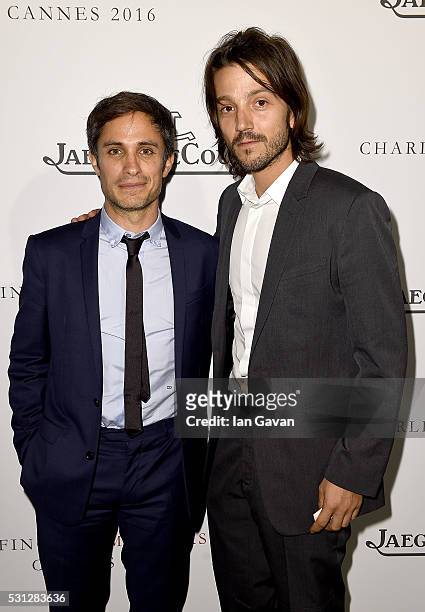 Gael Garcia Bernal and Diego Luna attend as Charles Finch hosts the 8th Annual Filmmakers Dinner with Jaeger-LeCoultre at Hotel du Cap-Eden-Roc on...