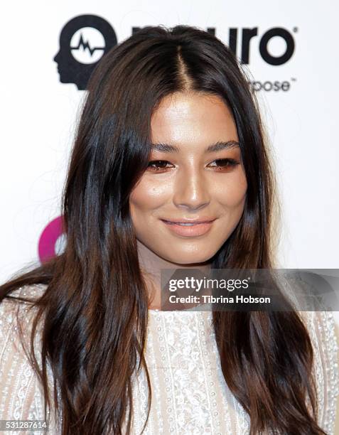 Jessica Gomes attends the 24th annual Elton John AIDS Foundation's Oscar Party on February 28, 2016 in West Hollywood, California.