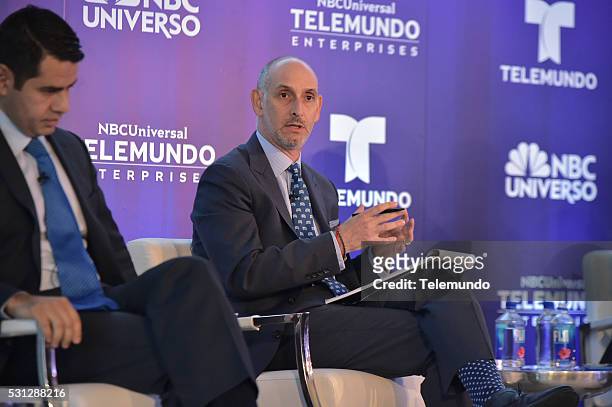 Telemundo & NBC Universo Upfront Press Breakfast -- Pictured: Cesar Conde , Luis Silberwasser --