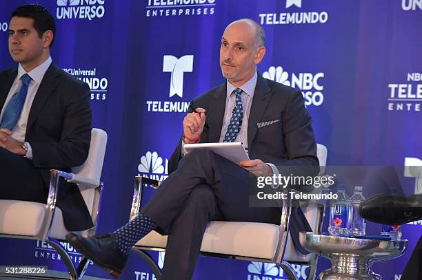 Telemundo & NBC Universo Upfront Press Breakfast -- Pictured: Cesar Conde , Luis Silberwasser --