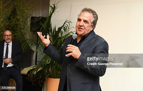 Jim Gianopulos attends The Hollywood Foreign Press Association Honour Filmaid International party during The 69th Annual Cannes Film Festival on May...