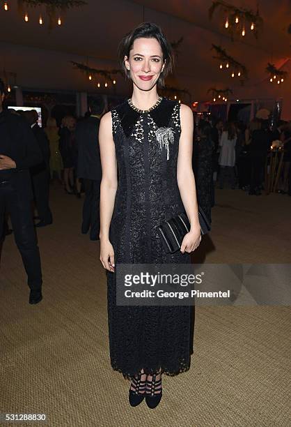 Rebecca Hall attends The Hollywood Foreign Press Association Honour Filmaid International party during The 69th Annual Cannes Film Festival on May...