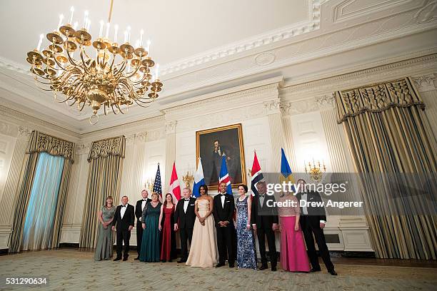 To R, Solrun Lokke Rasmussen, Prime Minister of Denmark Lars Lokke Rasmussen, Sindre Finnes, Prime Minister of Norway Erna Solberg, Ingibjorg Elsa...