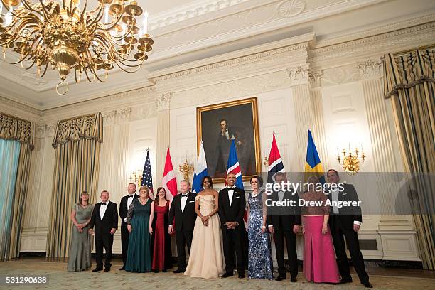 To R, Solrun Lokke Rasmussen, Prime Minister of Denmark Lars Lokke Rasmussen, Sindre Finnes, Prime Minister of Norway Erna Solberg, Ingibjorg Elsa...