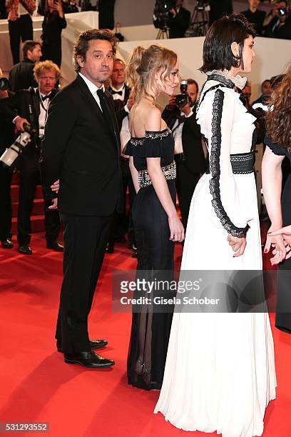 Lily-Rose Depp, daughter of Johnny Depp, attends the "I, Daniel Black " premiere during the 69th annual Cannes Film Festival at the Palais des...