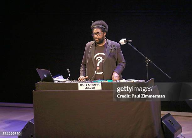 Musician Questlove performs at the Film Independent Presents Live Read Of "Hannah And Her Sisters" at Times Center on May 13, 2016 in New York City.