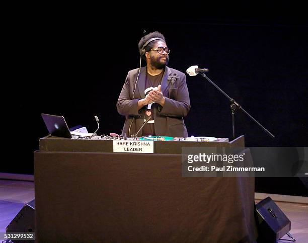 Musician Questlove performs at the Film Independent Presents Live Read Of "Hannah And Her Sisters" at Times Center on May 13, 2016 in New York City.