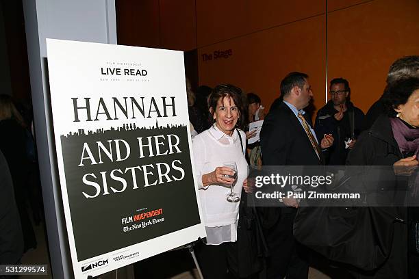 General atmosphere at the after party for Film Independent Presents Live Read Of "Hannah And Her Sisters" at Times Center on May 13, 2016 in New York...