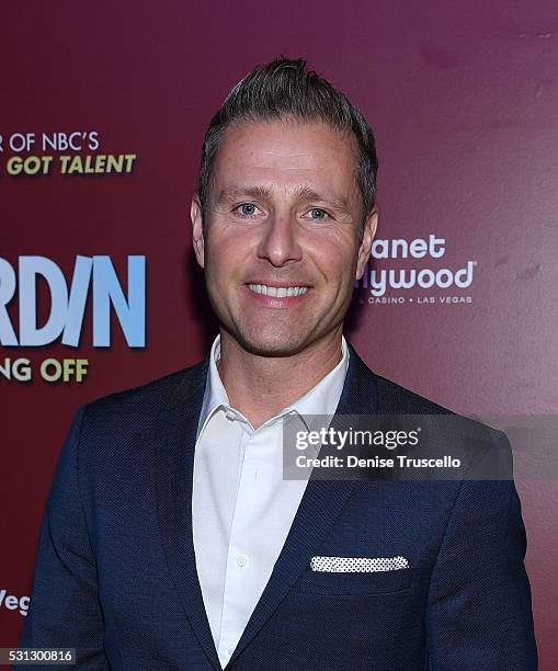 British comedian and ventriloquist, and the winner of the 10th season of America's Got Talent Paul Zerdin arrives at the opening of his new show Paul...