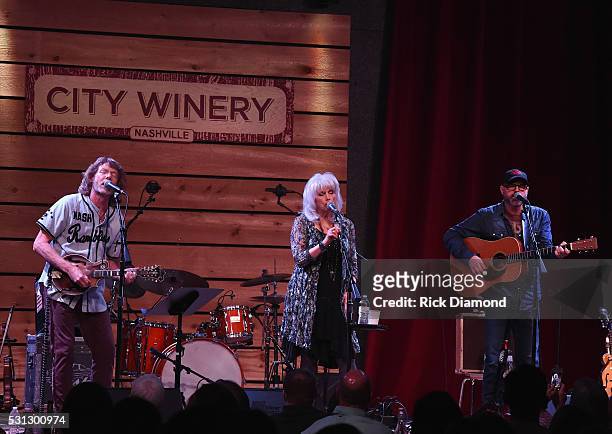 Emmylou Harris & Friends Sam Bush and John Randall perform during a special engagement benefitting Bonaparte's Retreat at City Winery Nashville on...