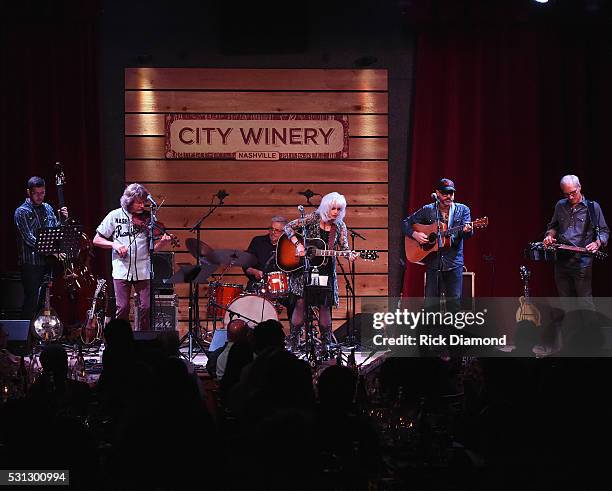 Emmylou Harris & Friends Sam Bush and John Randall perform during a special engagement benefitting Bonaparte's Retreat at City Winery Nashville on...