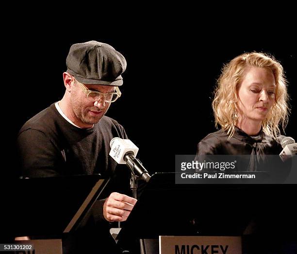 Bobby Cannavale and Uma Thurman perform the reading of "Hannah And Her Sisters" at the Film Independent Presents Live Read Of "Hannah And Her...