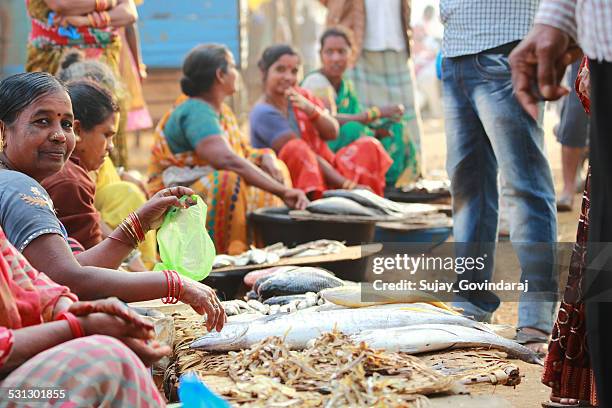 kalingapatnam fish market - south india stock pictures, royalty-free photos & images