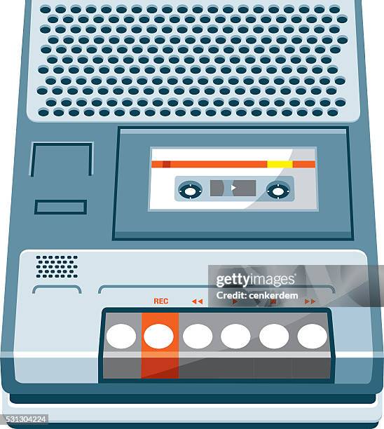 retro cassette player - cassette player stock illustrations
