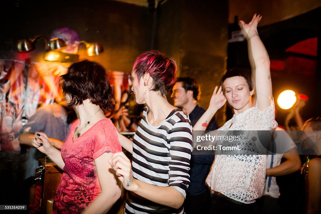 Young People Dancing At Party