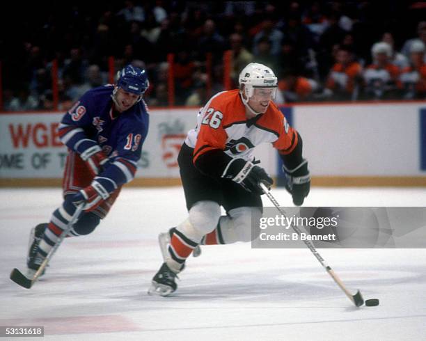 Player Brian Propp of the Philadelphia Flyers And Player Brian Propp.