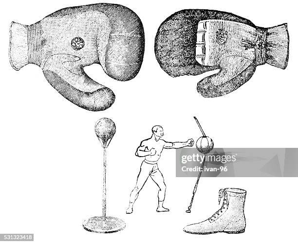 sport - boxing glove stock illustrations