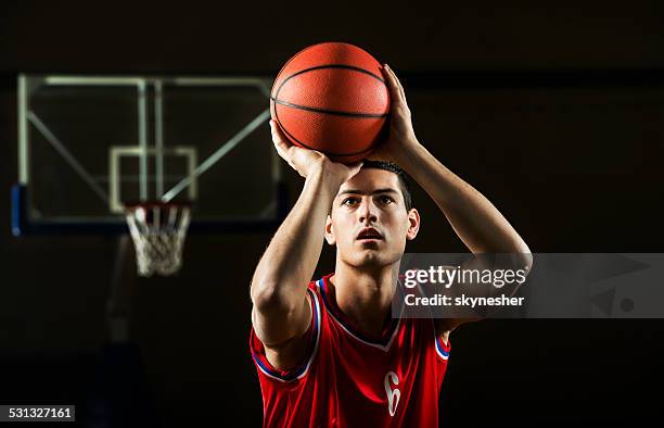 basketball player. - basketball scoring stock pictures, royalty-free photos & images