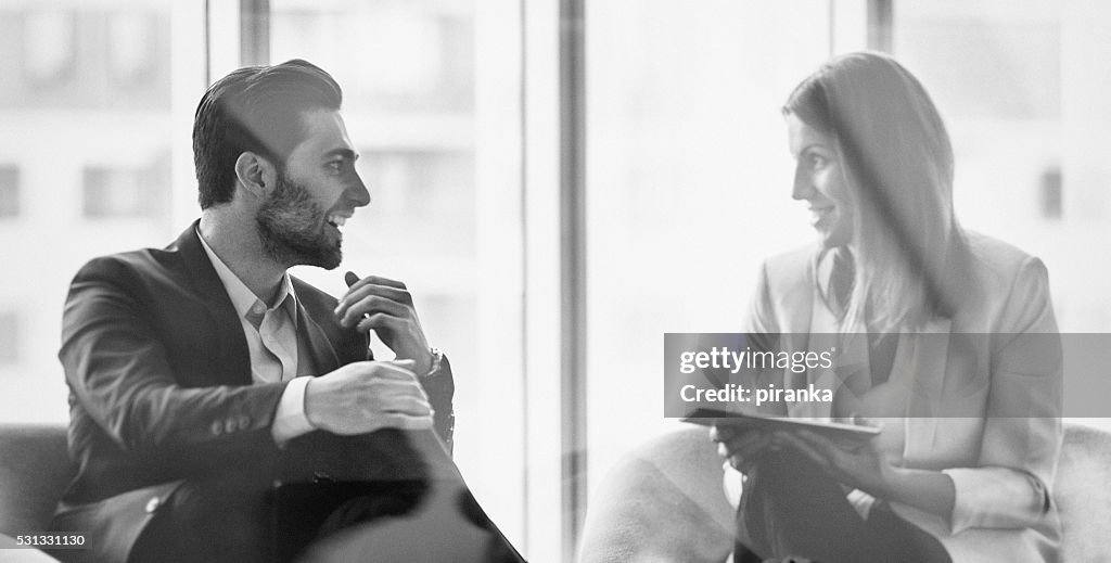 Business people in the office building