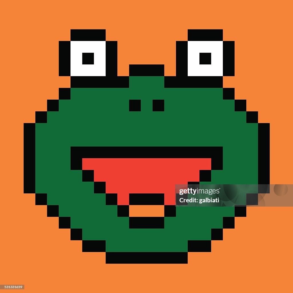 Gepixelt frog