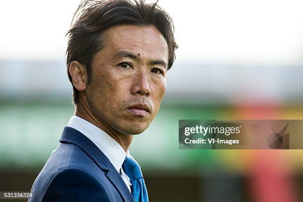 Assistent trainer Toshiya Fujita of VVV Venlo during the Play-offs Promotion/Relegation match between Go Ahead Eagles and VVV-Venlo at The...