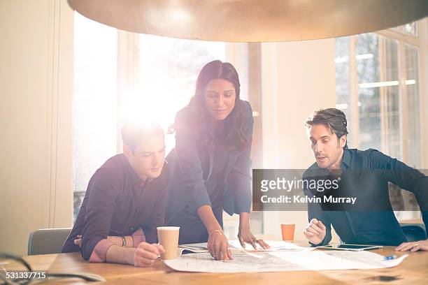 modern office shoot - group people thinking stock pictures, royalty-free photos & images