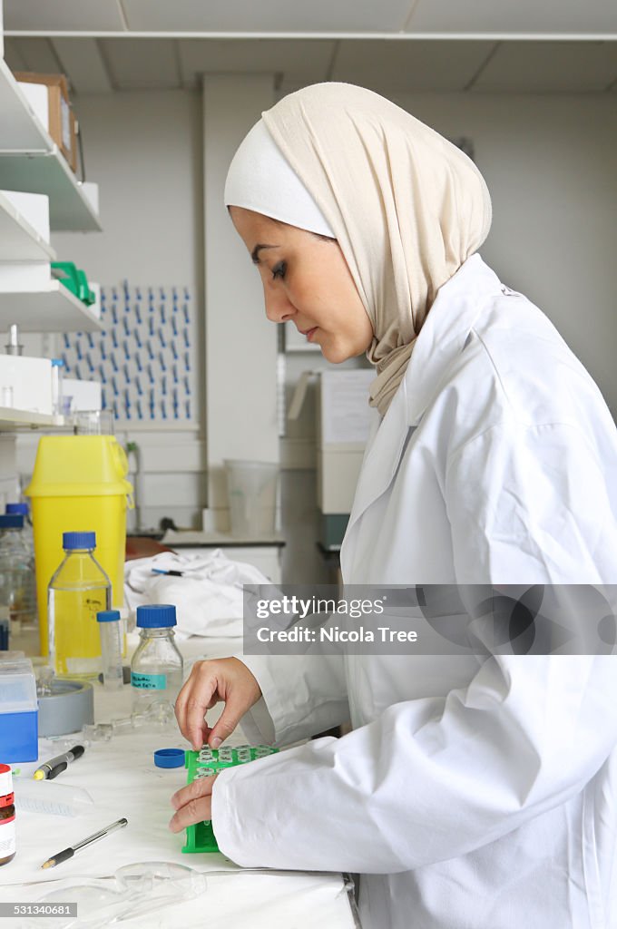 Top female scientist working on cancer research
